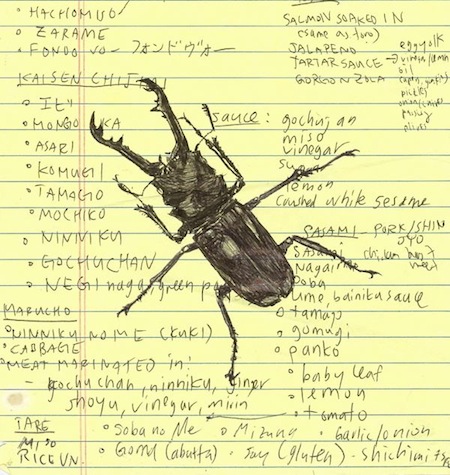 Kuwagata Bug on Notepaper