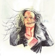 Woman With Windswept Hair