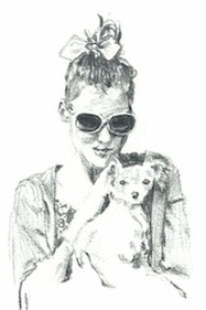 Girl Holding Terrier